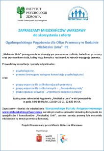 Ogólnopolskiego Pogotowia dla Ofiar Przemocy w Rodzinie „Niebieska Linia” IPZ