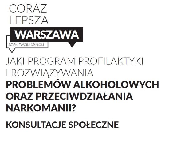 Program przeciwdziałania uzależnieniom - konsultaje społeczne