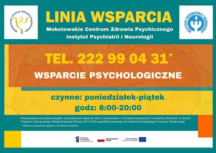 Wsparcie psychologiczne w trakcie izolacji społecznej