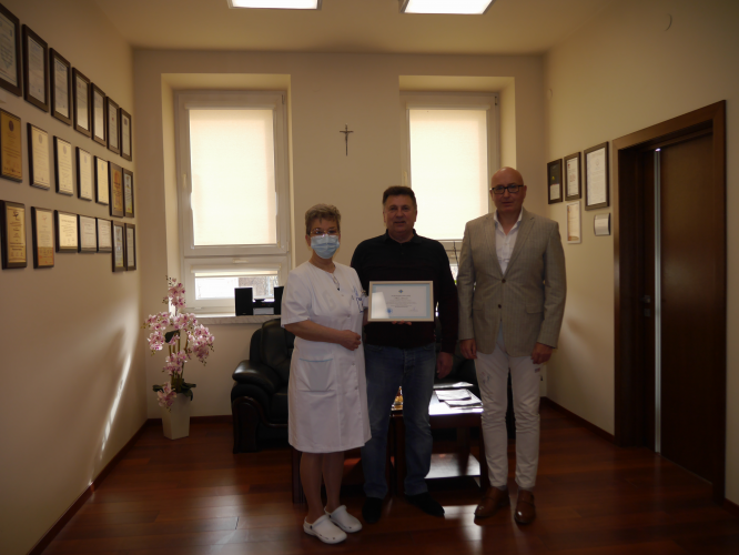 Support for the hospital in Drohobych