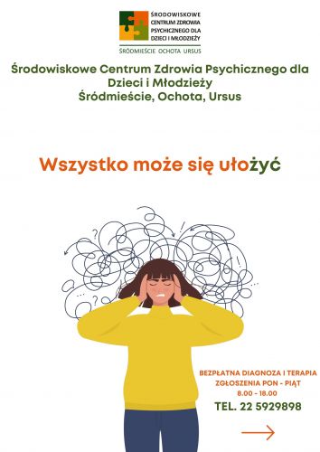 Infolinia Środowiskowego Centrum Zdrowia Psychicznego Dzieci i Młodzieży