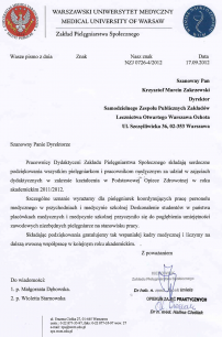 Podziękowania