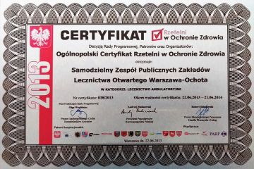 certyfikat-rzetelni-w-ochronie-zdrowia 2013