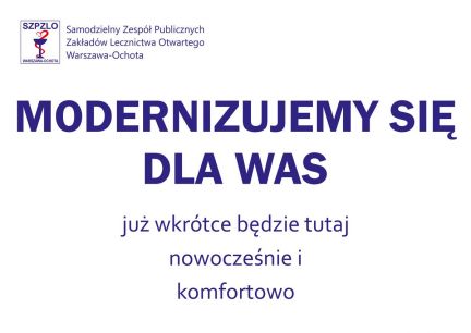 Modernizacja przychodni przy ul. Szczęśliwickiej