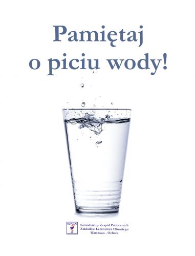 Pamiętaj o piciu wody!