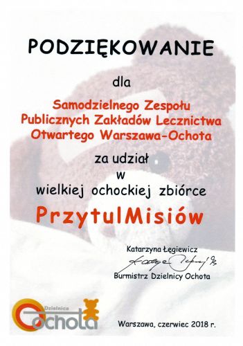 Wielka ochocka zbiórka PrzytulMisiów!