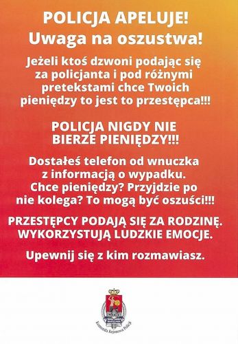 UWAGA NA OSZUSTWA!