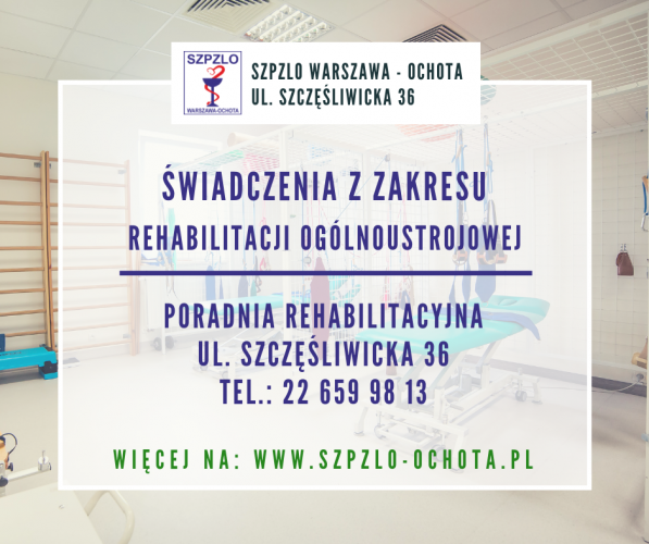 Świadczenia z zakresu rehabilitacji