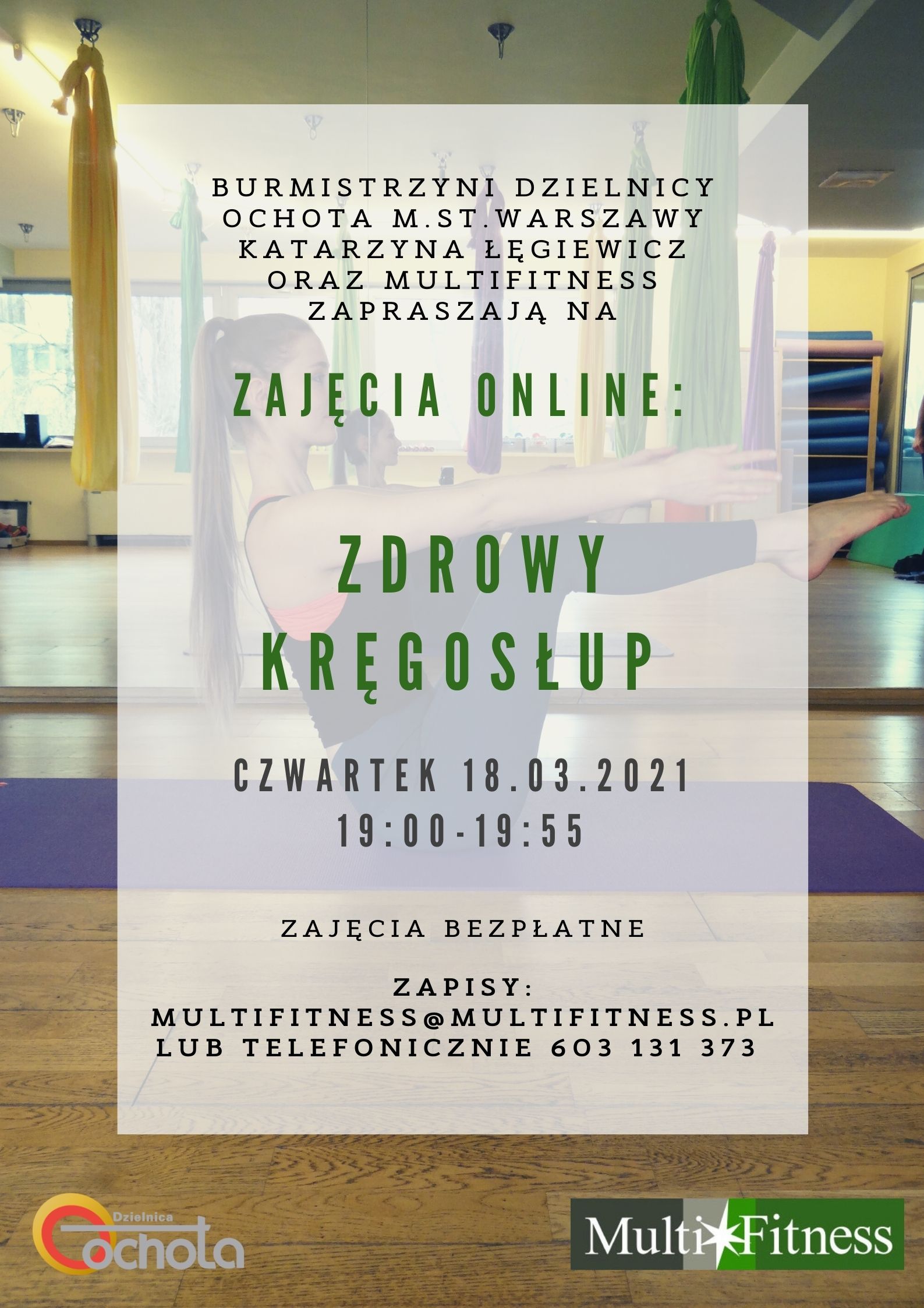 zajęcia on-line - zdrowy kręgosłup 